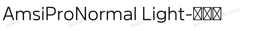 AmsiProNormal Light字体转换